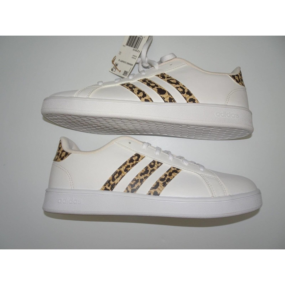 Adidas Unisex- Grand Court Tennis Shoe, Animal Print, Size 7 Big Kid - Picture 4 of 10